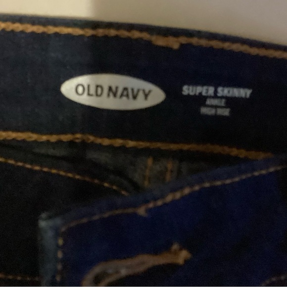 NWT Wow Ankle Super Skinny Jeans Dark Rinse Old Navy - Picture 2 of 4